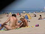 Spying on two women on the beach