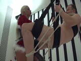 Mistress gives the slave a Christmas bonus