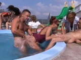 Orgy in the pool