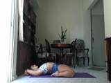 Latina doing yoga
